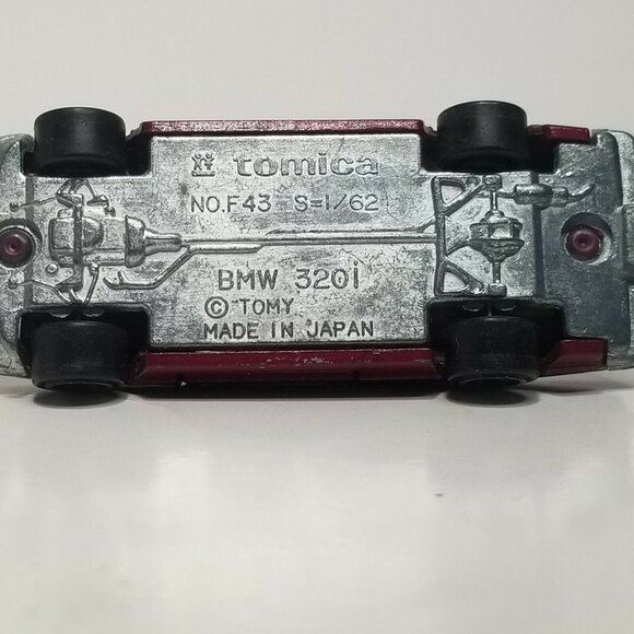 Vintage Tomica BMW 320i Diecast Toy Car Made In Japan 1/62 No. F43 Scale 1/62 - Picture 8 of 8